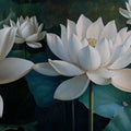 White Lotus, Day Mural Wallpaper - pure wallpaper artwork