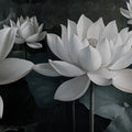 White Lotus, Night Mural Wallpaper - pure wallpaper artwork