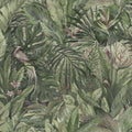 Birds in the Jungle, Green Mural Wallpaper - pure wallpaper artwork