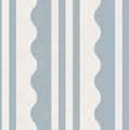 Wavy Stripe, Blue Mural Wallpaper - pure wallpaper artwork