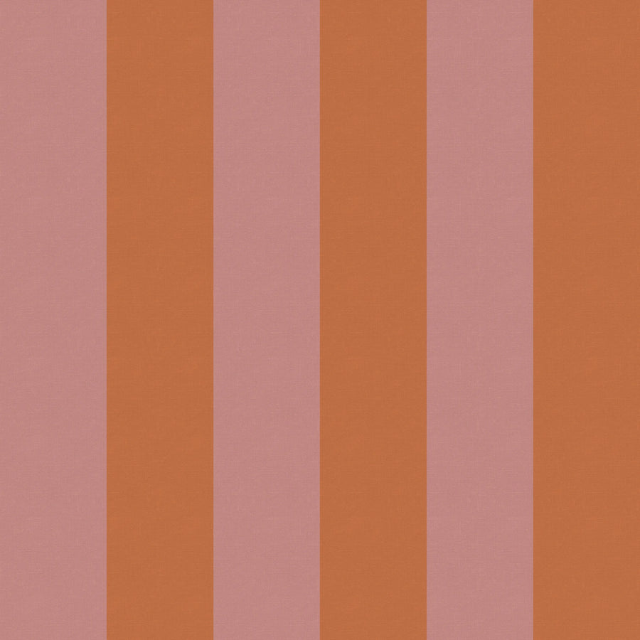 Bold Stripes, Orange Mural Wallpaper