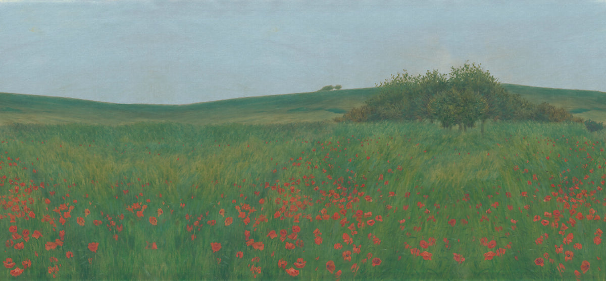 Poppy Landscape, Summer Mural Wallpaper - pure wallpaper artwork
