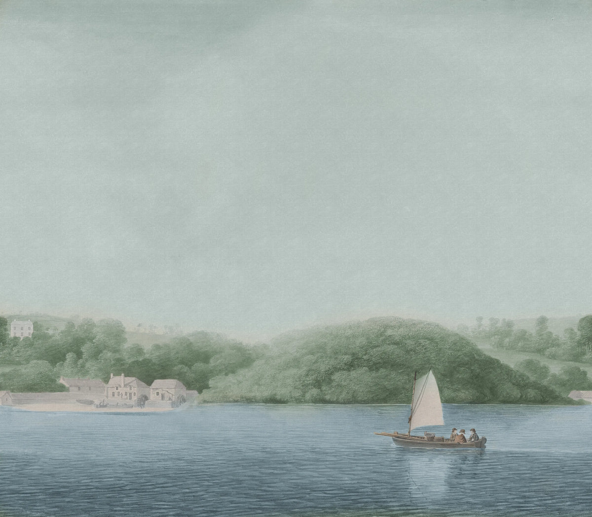 Weekend Sail, Day Mural Wallpaper - pure wallpaper artwork