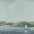 Weekend Sail, Day Mural Wallpaper - pure wallpaper artwork