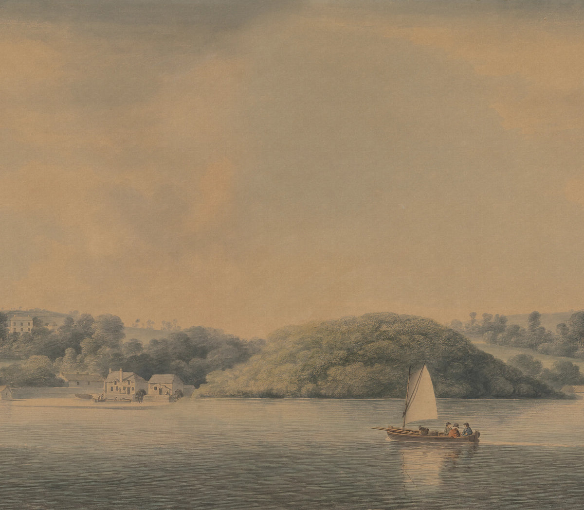 Weekend Sail, Vintage Mural Wallpaper - pure wallpaper artwork