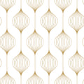 Retro Flow, Mustard Mural Wallpaper - pure wallpaper artwork