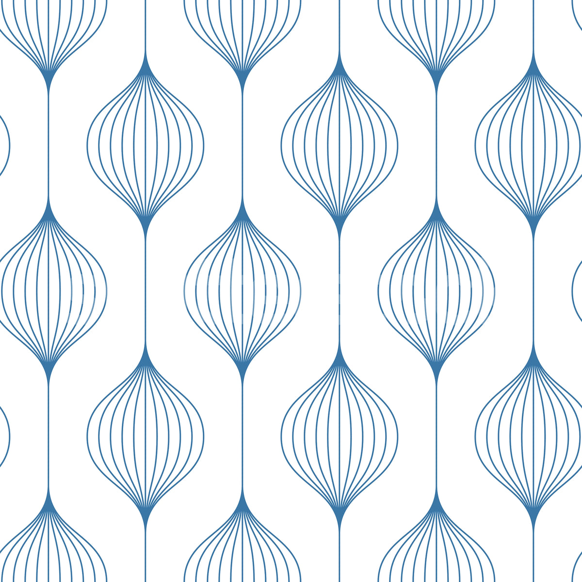 Retro Flow, Blueberry Mural Wallpaper - pure wallpaper artwork