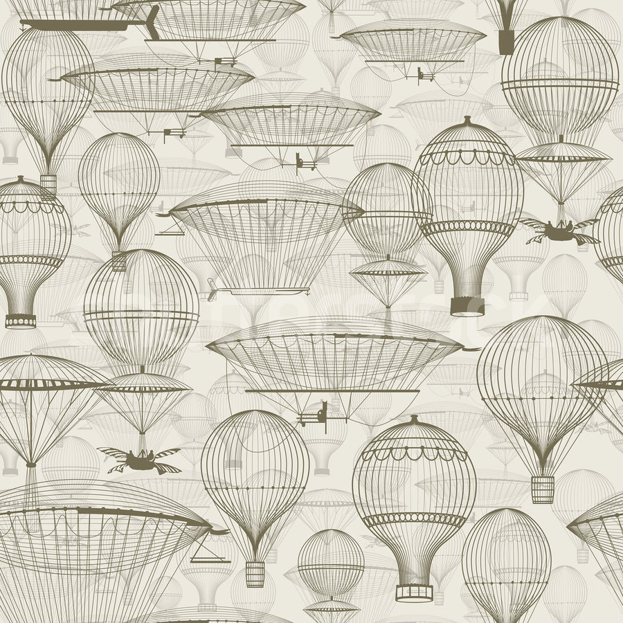 Bon Voyage, Vintage Mural Wallpaper