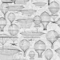Bon Voyage, Black & White Mural Wallpaper - pure wallpaper artwork