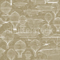 Bon Voyage, Beige Mural Wallpaper - pure wallpaper artwork