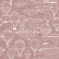 Bon Voyage, Pink Mural Wallpaper - pure wallpaper artwork