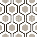 Bold Hexagon, Gray Mural Wallpaper - pure wallpaper artwork