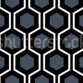 Bold Hexagon, Blue Mural Wallpaper - pure wallpaper artwork