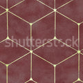 Hexaeder, Burgundy Mural Wallpaper - pure wallpaper artwork