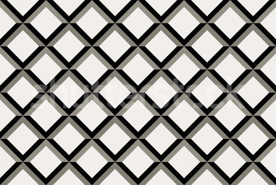 Lattice, Gray Mural Wallpaper