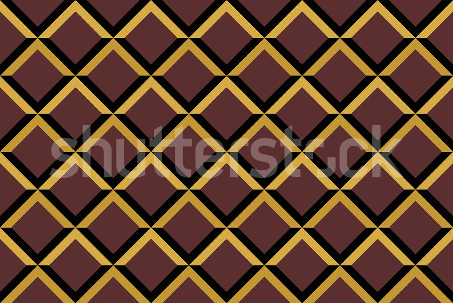 Lattice, Burgundy Mural Wallpaper