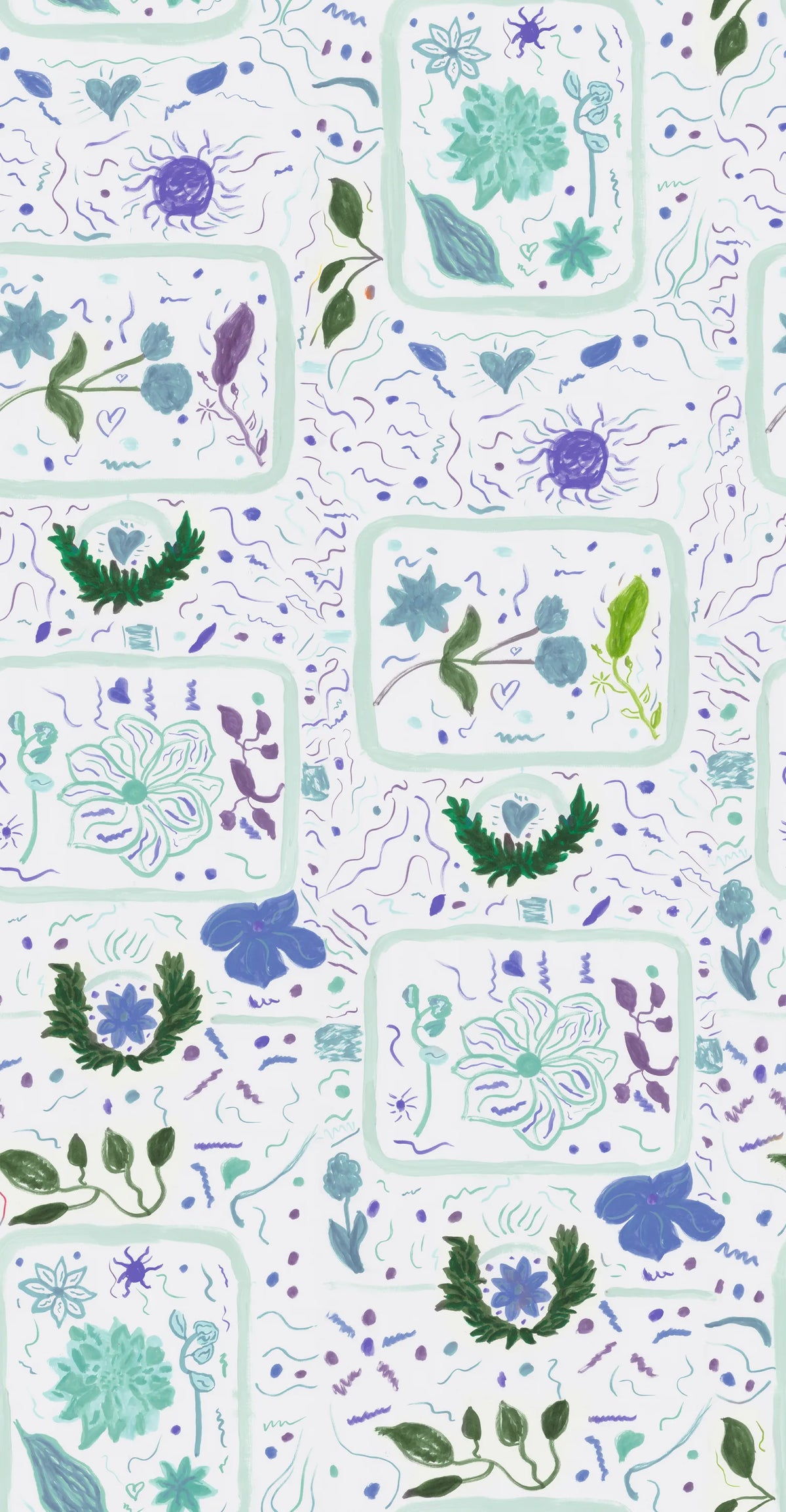 Reverie, Lilac Mural Wallpaper - pure wallpaper artwork