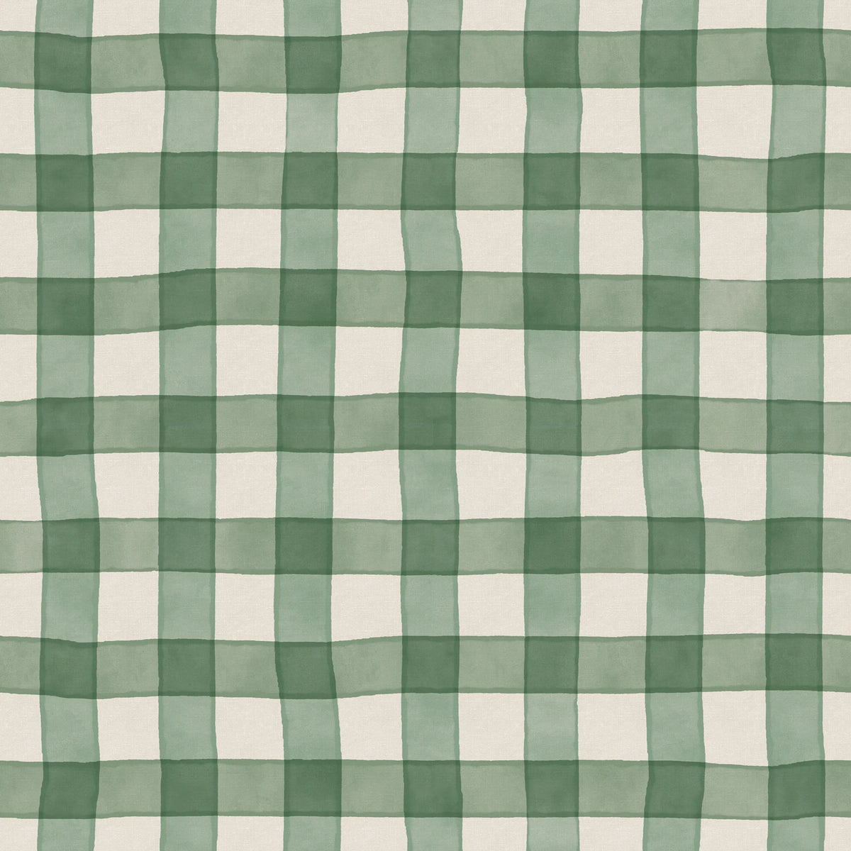 Gingham, Green Mural Wallpaper - pure wallpaper artwork