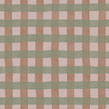 Gingham, Pink Mural Wallpaper - pure wallpaper artwork