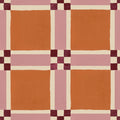 Bold Grid, Orange Mural Wallpaper - pure wallpaper artwork