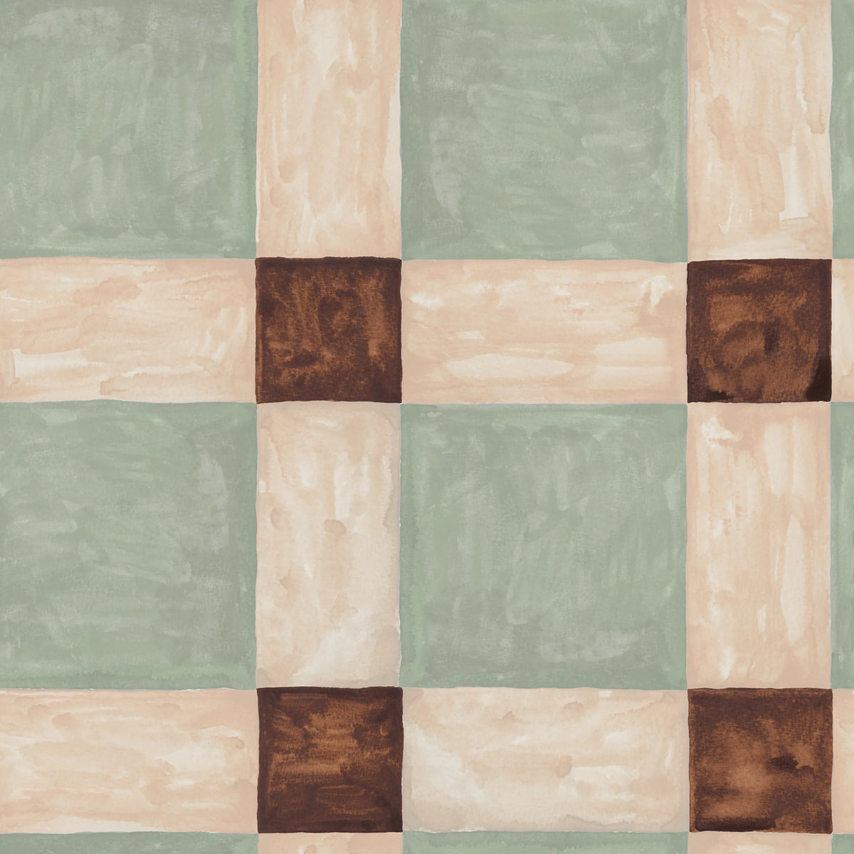 Artisan Square, Green Mural Wallpaper - pure wallpaper artwork