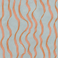 Ribbon Stripe, Blue Mural Wallpaper - pure wallpaper artwork
