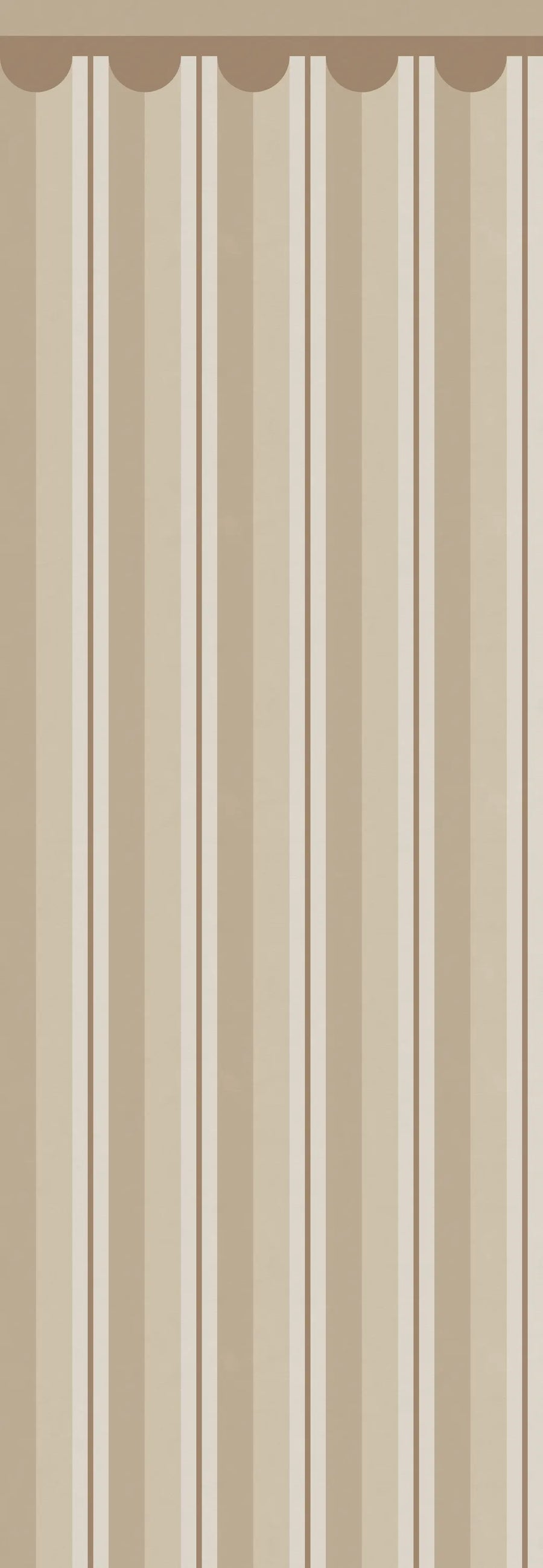Border Stripe, Beige Mural Wallpaper
