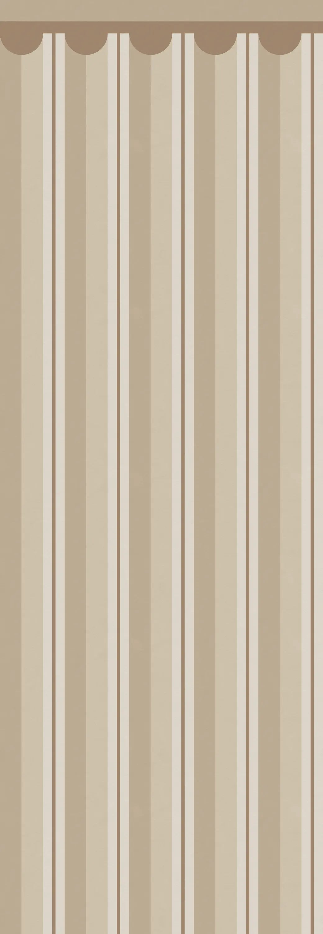 Border Stripe, Beige Mural Wallpaper - pure wallpaper artwork