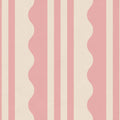 Wavy Stripe, Pink Mural Wallpaper - pure wallpaper artwork