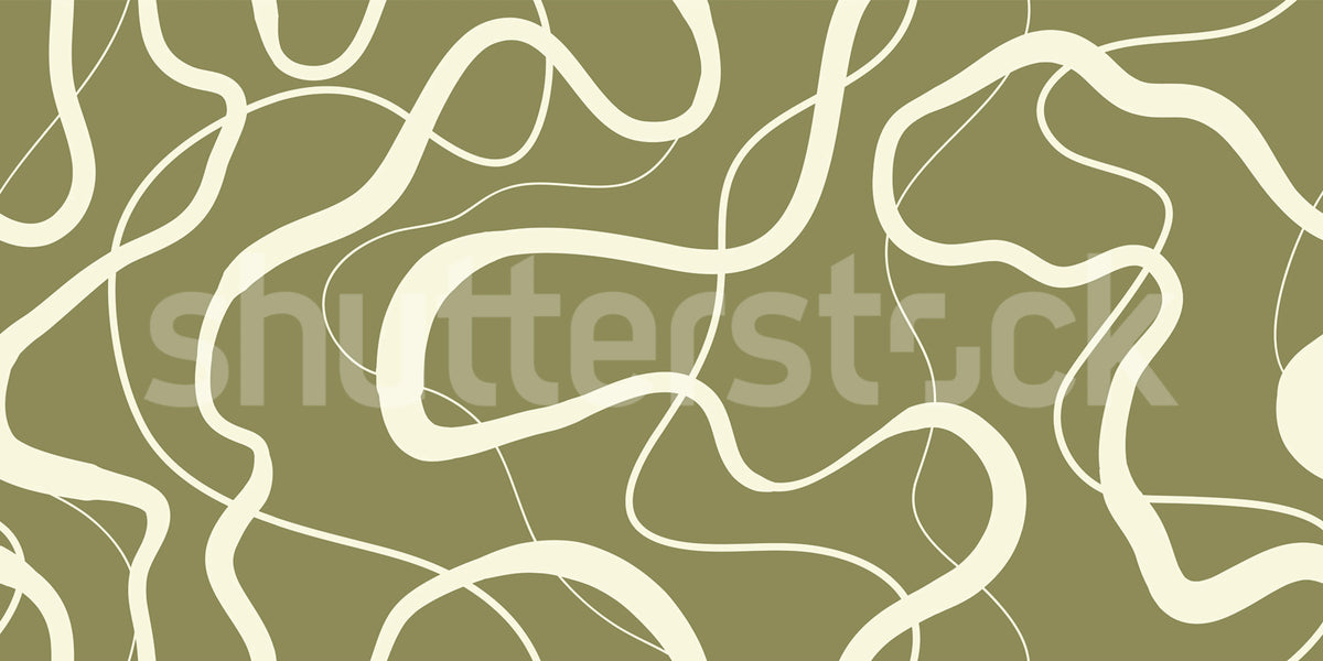 Twisting Lines, Olive Mural Wallpaper - pure wallpaper artwork