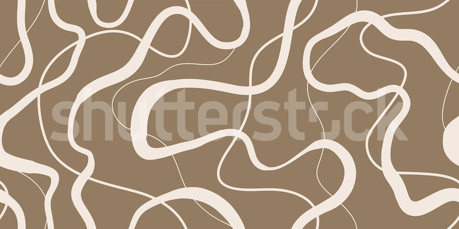 Twisting Lines, Nougat Mural Wallpaper
