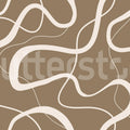 Twisting Lines, Nougat Mural Wallpaper - pure wallpaper artwork