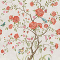 Chinoiserie Botanica, White Mural Wallpaper - pure wallpaper artwork