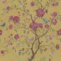 Chinoiserie Botanica, Red Mural Wallpaper - pure wallpaper artwork