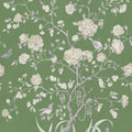 Chinoiserie Botanica, Green Mural Wallpaper - pure wallpaper artwork