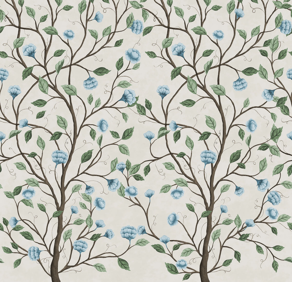 Silent Bloom, Beige Mural Wallpaper - pure wallpaper artwork