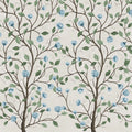 Silent Bloom, Beige Mural Wallpaper - pure wallpaper artwork