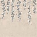 Hanging Leaves, Blue Mural Wallpaper - pure wallpaper artwork