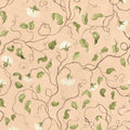 Soft Vines, Pink Mural Wallpaper - pure wallpaper artwork