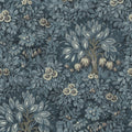 Flower Tree, Blue Mural Wallpaper - pure wallpaper artwork