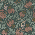 Midnight Peony, Burgundy Mural Wallpaper - pure wallpaper artwork