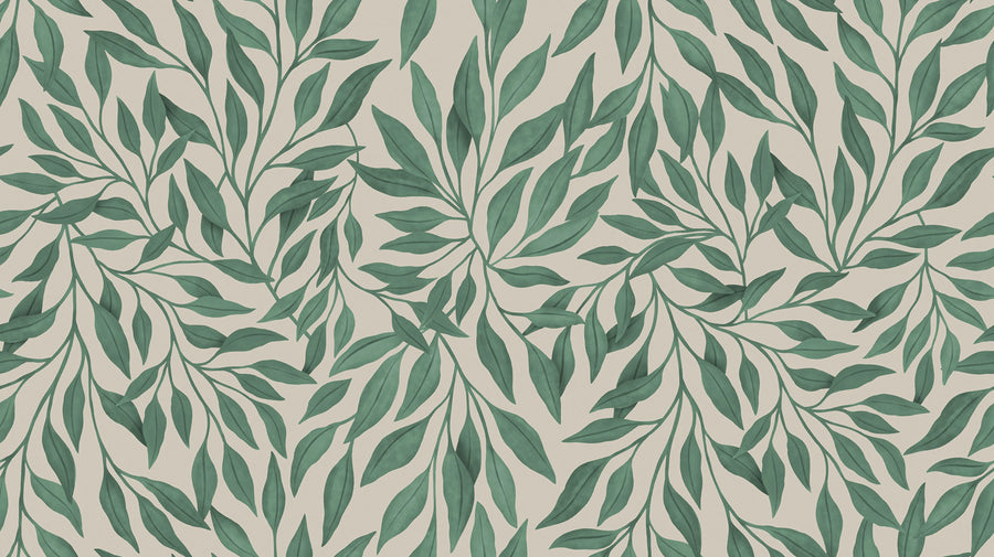 Willow, Green Mural Wallpaper