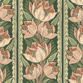Tulip Stripes, Pink Mural Wallpaper - pure wallpaper artwork