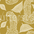 Whimsy Leopard, Yellow Mural Wallpaper - pure wallpaper artwork