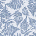 Fern Print, Blue Mural Wallpaper - pure wallpaper artwork