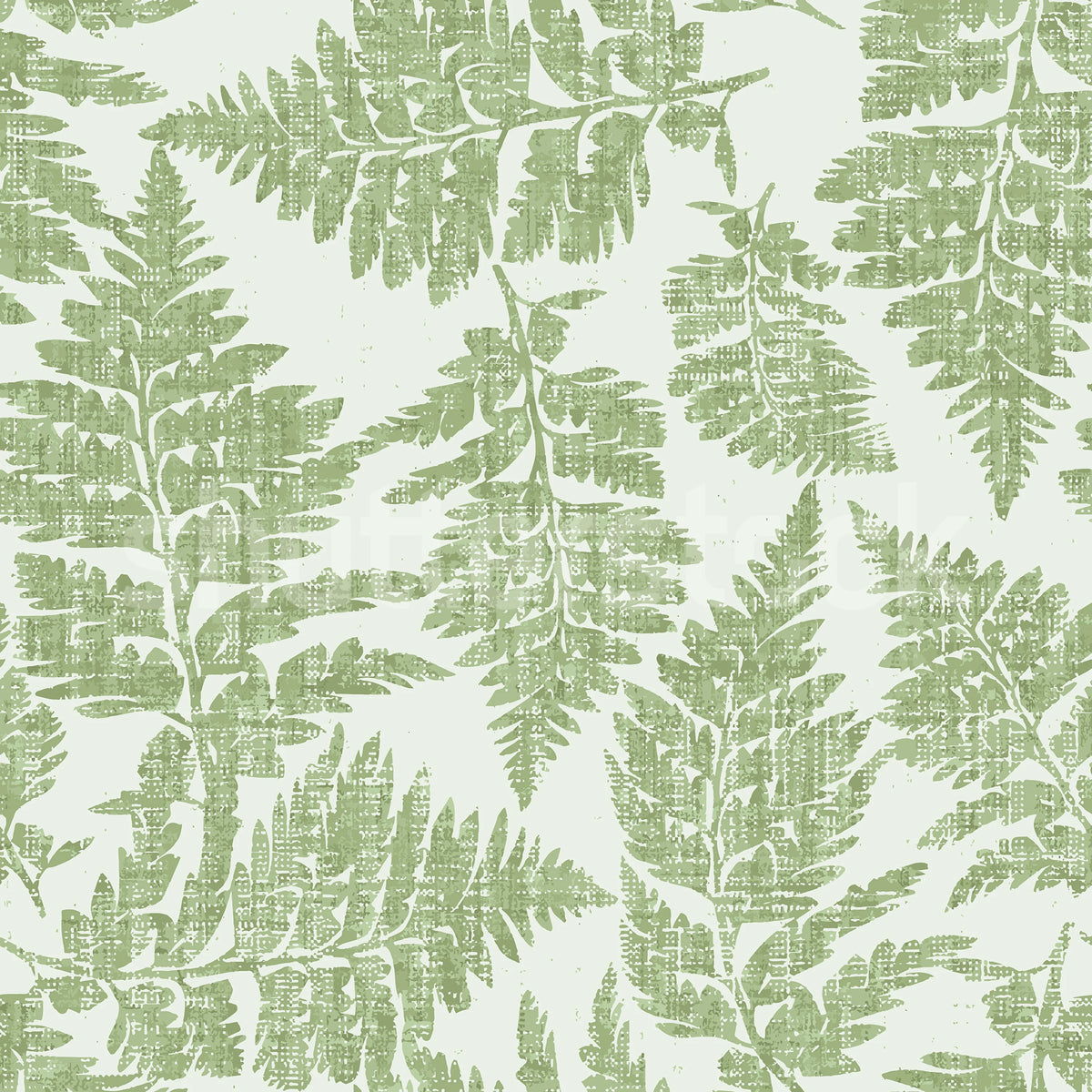 Fern Print, Green Mural Wallpaper - pure wallpaper artwork