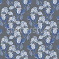 Garland Flora, Blue Mural Wallpaper - pure wallpaper artwork