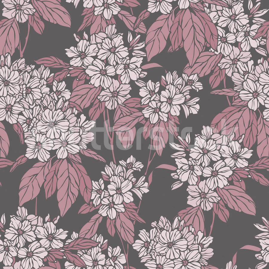 Jasmine Veil, Pink Mural Wallpaper
