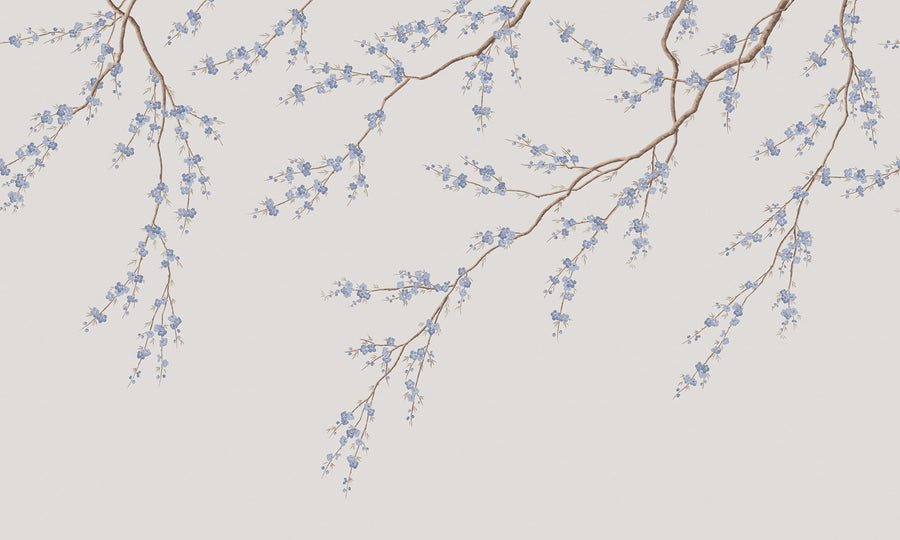 Spring Breeze, Light Blue Mural Wallpaper