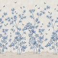 Eastern Bloom, Light Blue Mural Wallpaper - pure wallpaper artwork